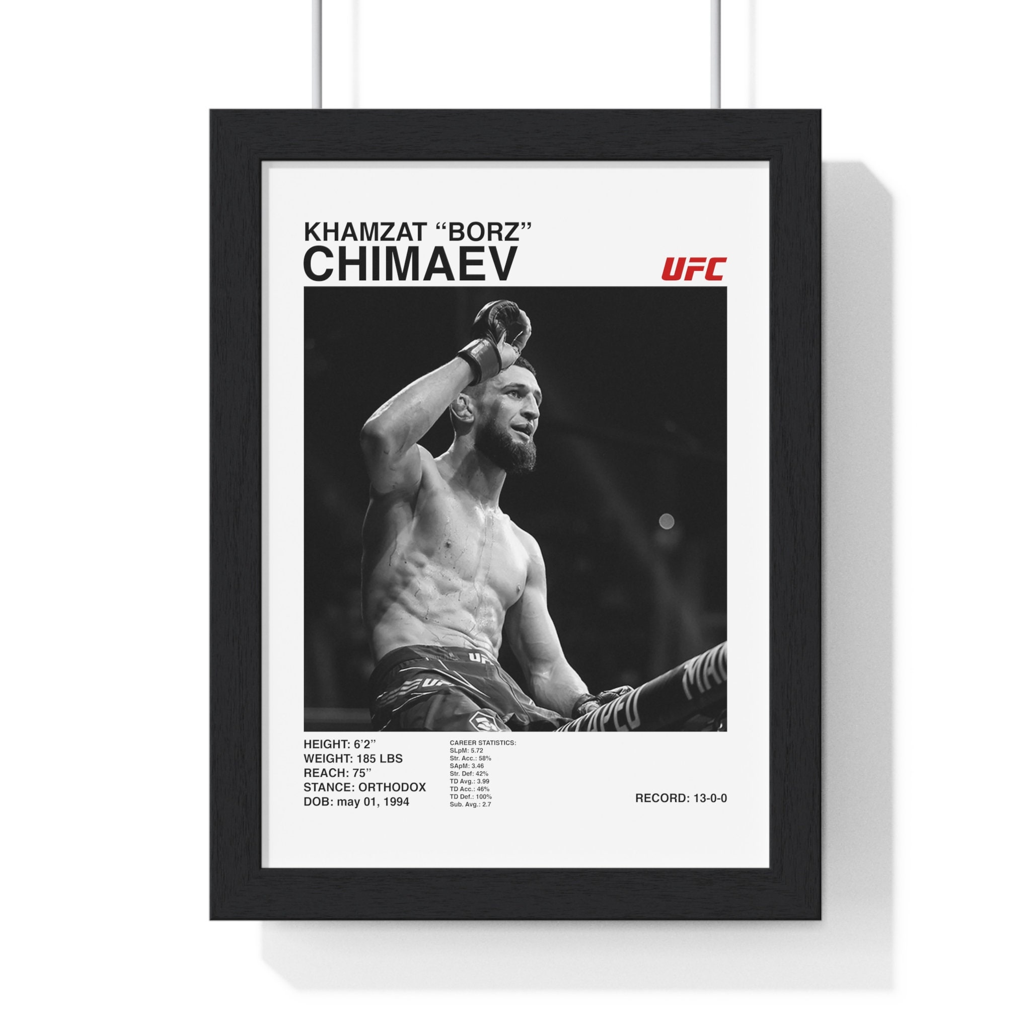 Unique Khamzat Chimaev Poster Collection – Perfect for UFC Fans and Decor Enthusiasts
