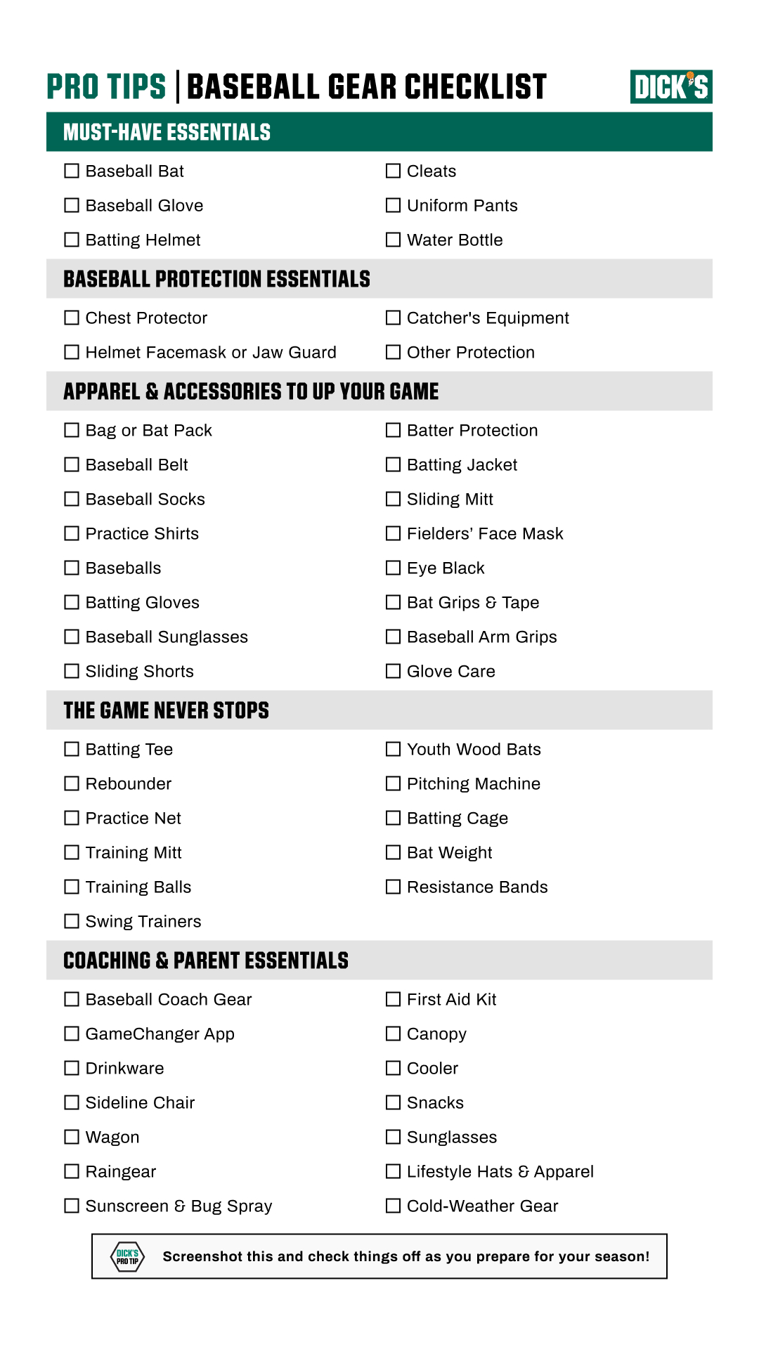 Baseball Equipment Checklist with Pictures: Everything You Need to Get Started