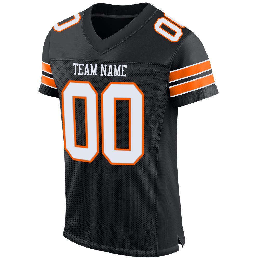 orange and black football jersey