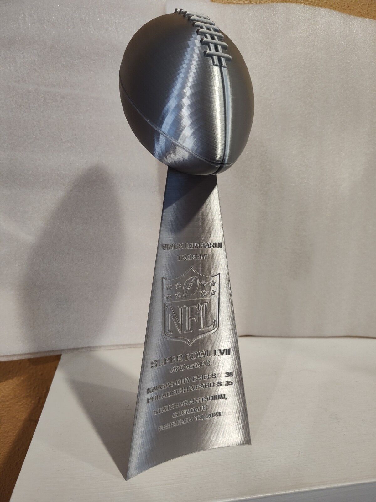 Authentic 49ers Super Bowl Trophy Replica – Handcrafted Vince Lombardi Collectible