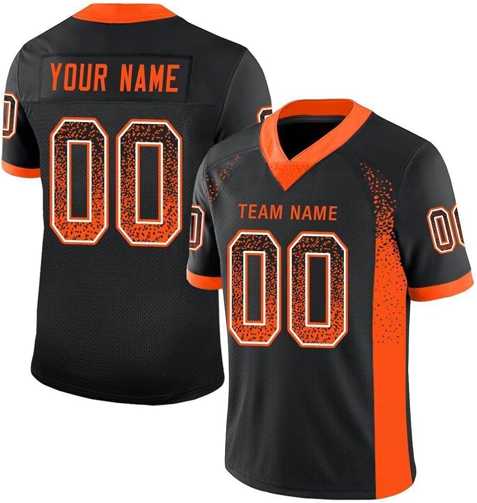 orange and black football jersey