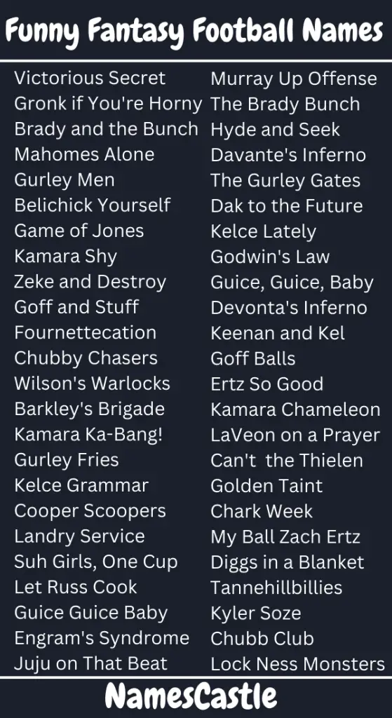 20 Insulting Fantasy Football Team Names That Will Make You Laugh
