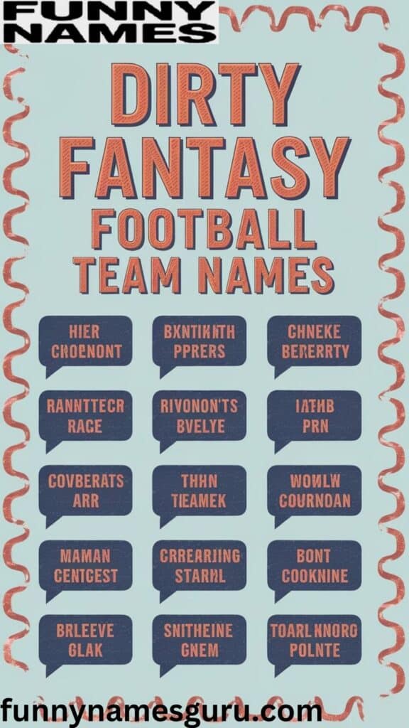 Dirty Steelers Fantasy Football Names for True Fans