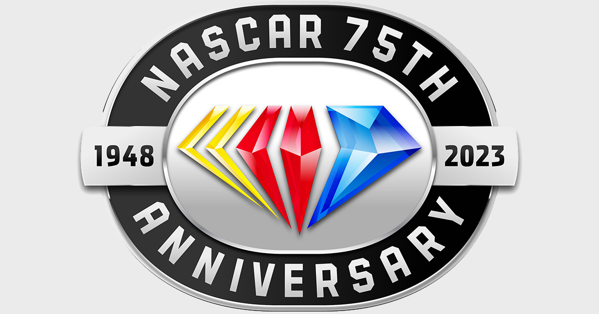 Celebrate NASCARs Legacy with the Iconic 75th Anniversary Logo