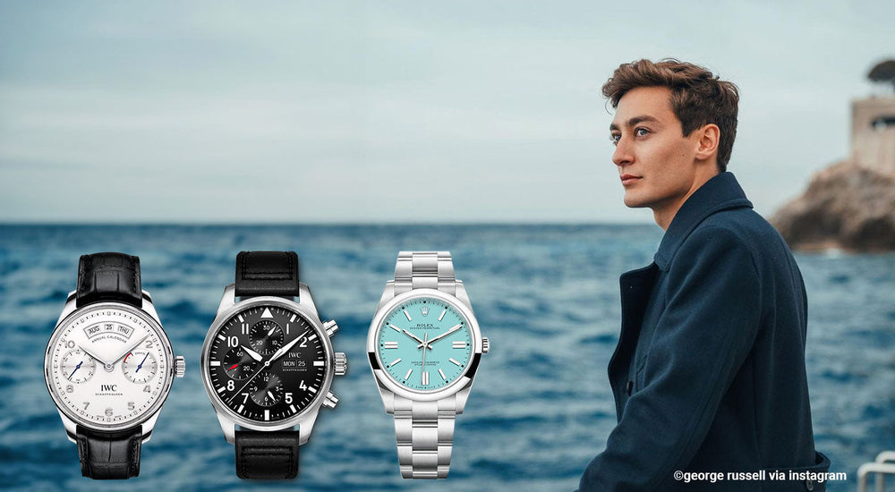 Explore George Russells Favorite Watches: IWC, Montblanc & Luxury Timepieces