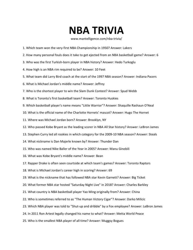 Random NBA Trivia Questions to Challenge Your Basketball Knowledge