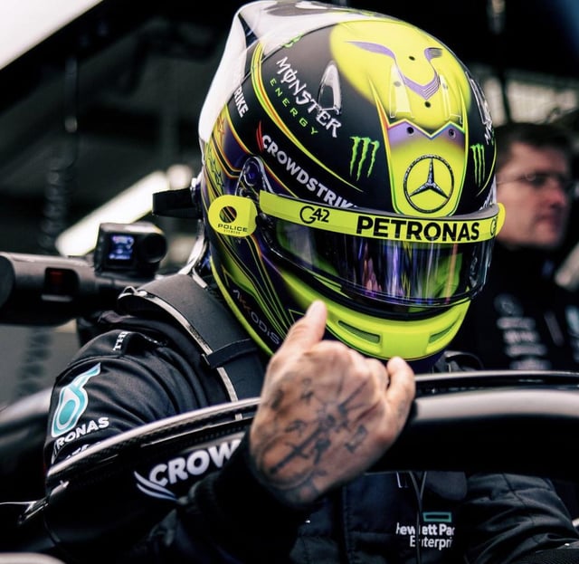 Exploring Lewis Hamiltons Signature Colors: From Yellow to Purple in F1