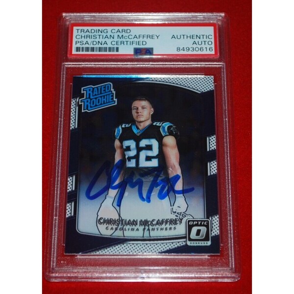 Shop Authentic Christian McCaffrey Autograph Cards - Limited Edition Deals