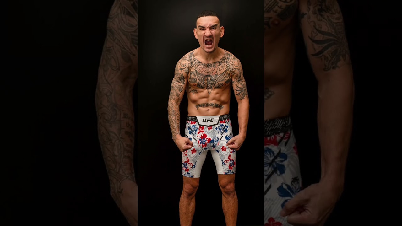 Max Holloways Iconic UFC 300 Shorts: Custom Floral Design Unveiled