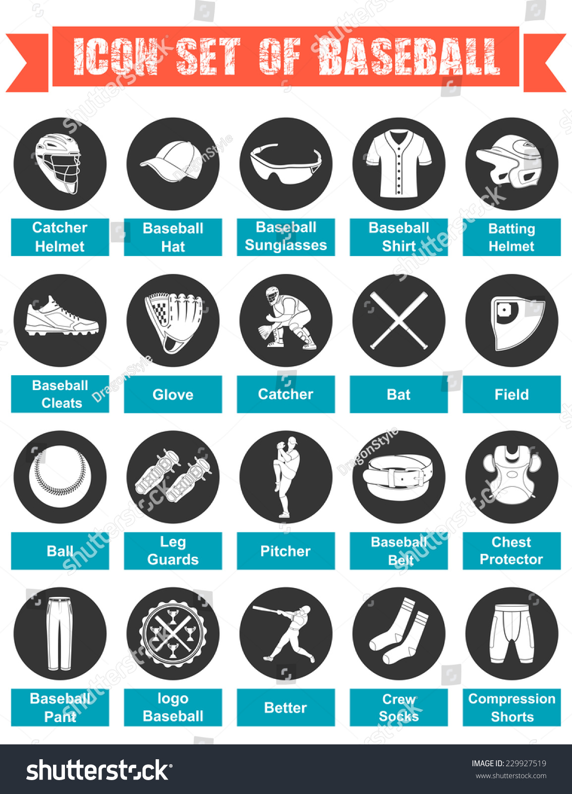Comprehensive List of Baseball Equipment with Pictures and Names