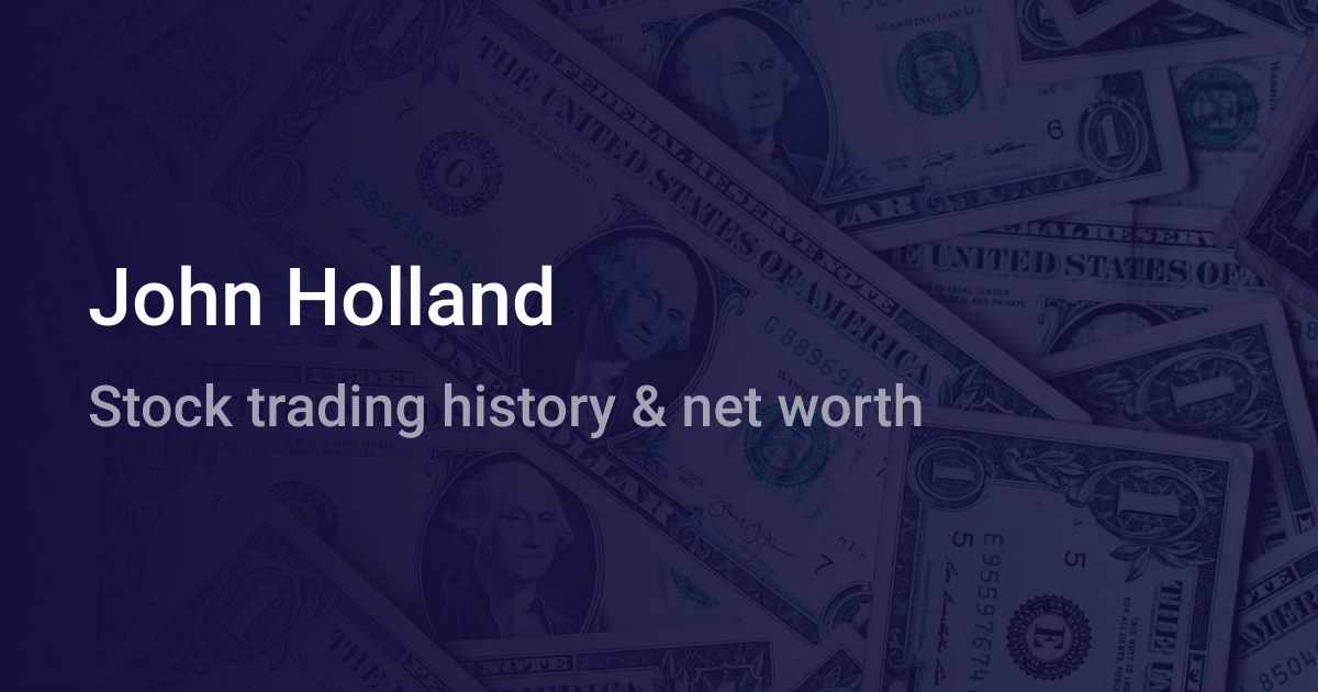 johnny holland net worth