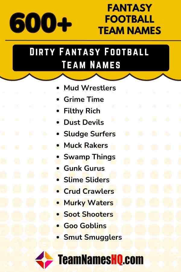 Dirty Steelers Fantasy Football Names for True Fans
