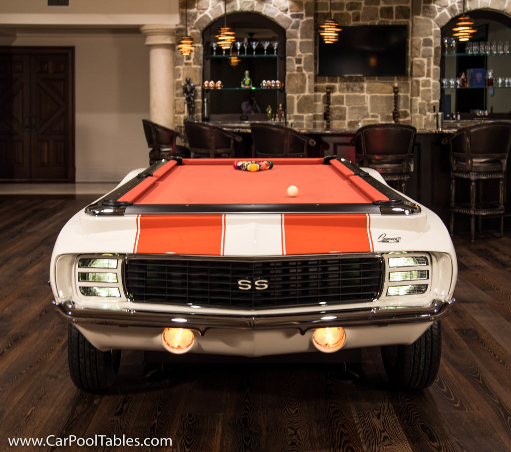 Mario Andretti Pool Table: Limited Edition 1969 Camaro Pace Car Design