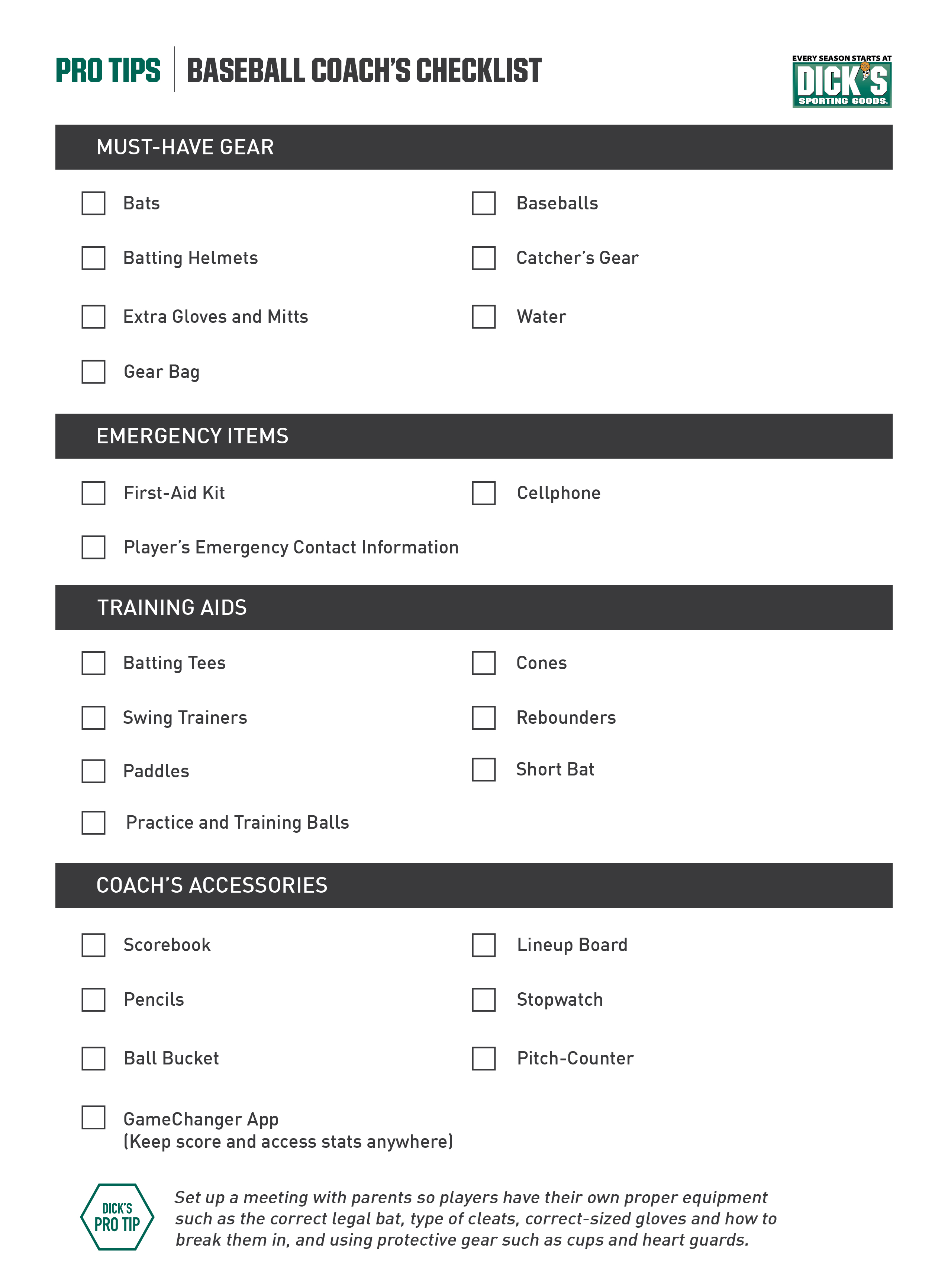 Baseball Equipment Checklist: Must-Have Gear for Every Player