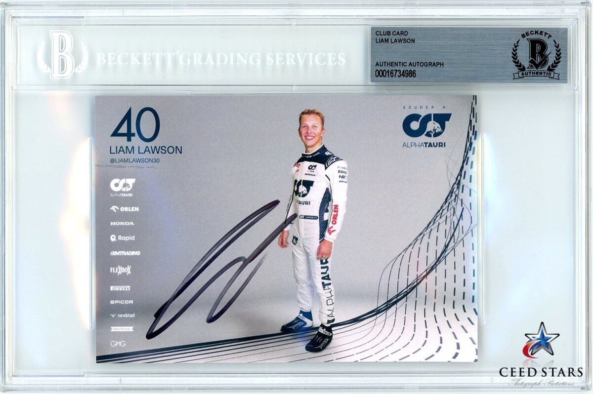 Buy Liam Lawson Autograph - F1 Racing Collectible Signed Photos & More
