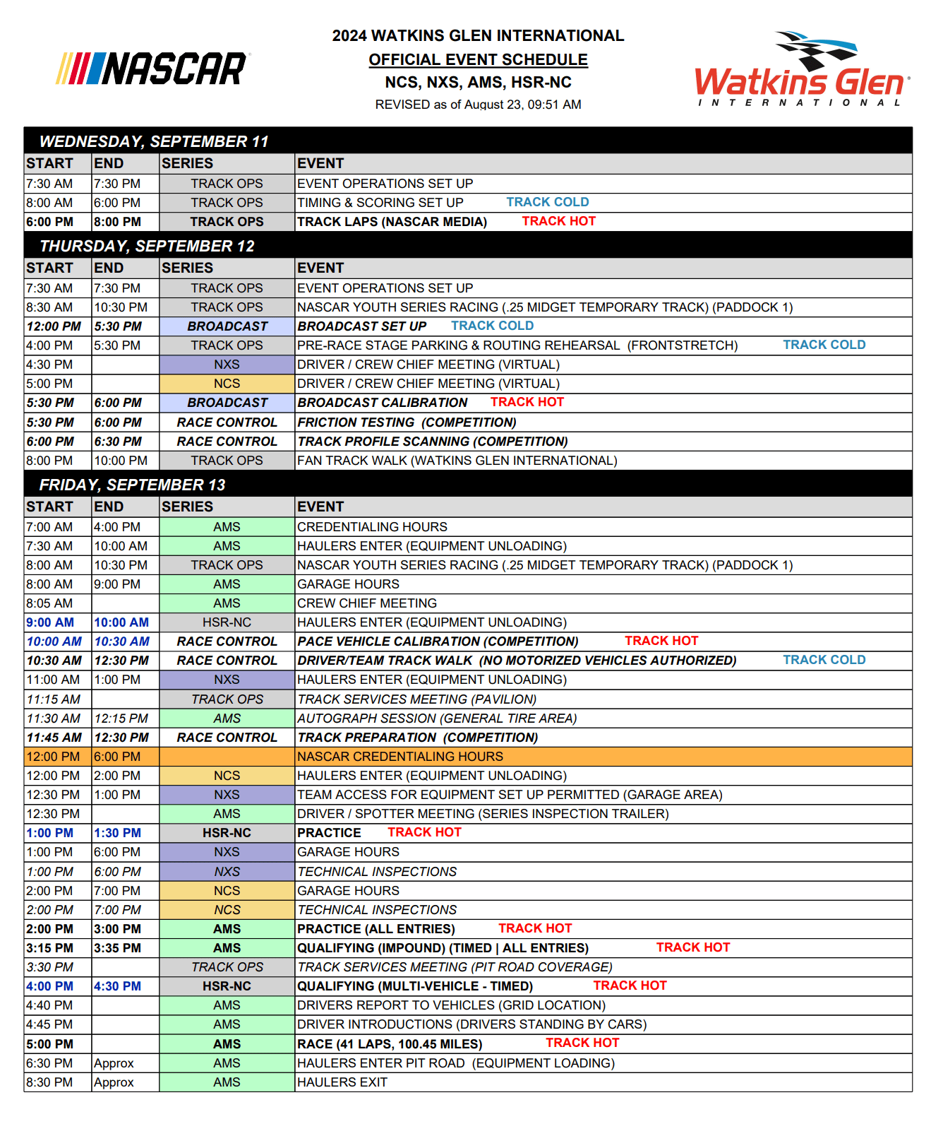 2024 Watkins Glen NASCAR Race Schedule: When to Tune In