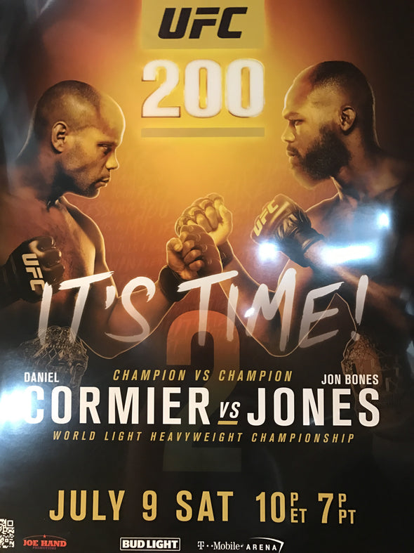 Rare UFC 200 Event Poster – Featuring Jon Jones, Daniel Cormier & More