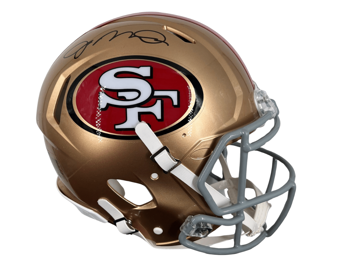 Joe Montana Signed Football Helmet – Authentic 49ers Proline Full Size