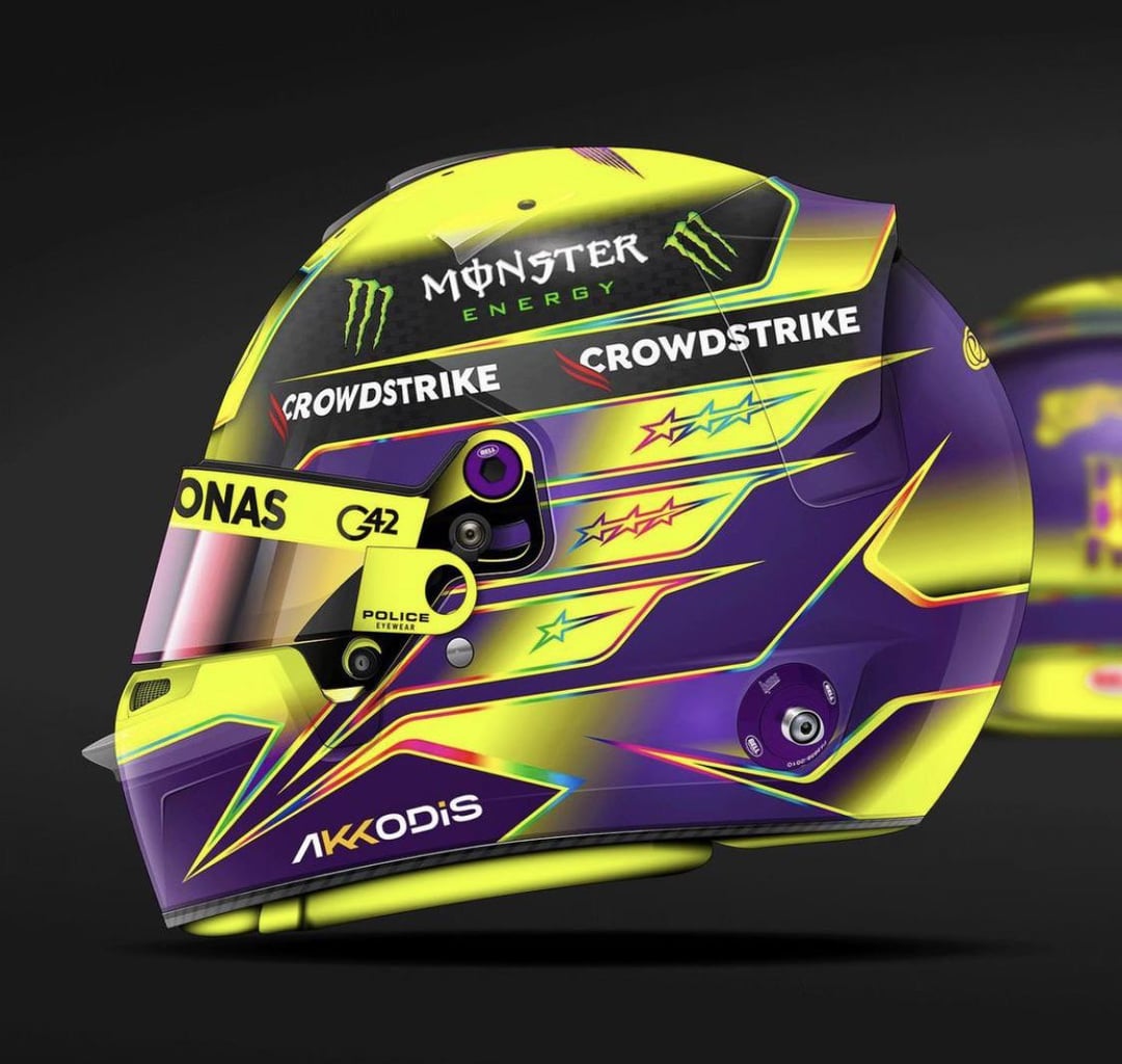 Exploring Lewis Hamiltons Signature Colors: From Yellow to Purple in F1