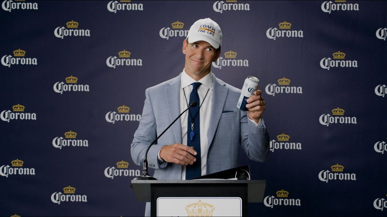 Corona Beer Teams Up with Eli Manning for a Fun New Commercial