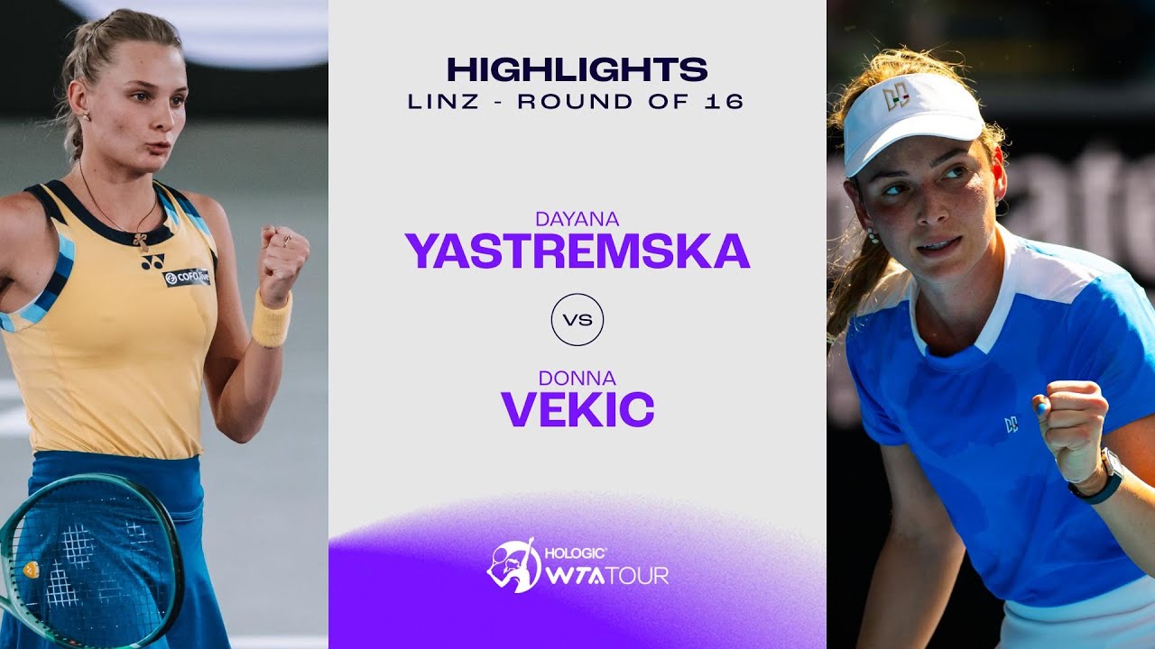 Live Match: Dayana Yastremska vs Donna Vekic at WTA Linz 2024 – February 1
