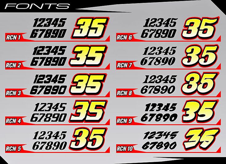 Best Free NASCAR Racing Fonts for Car Numbers and Graphics