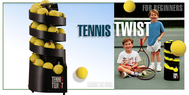 Twister Tennis Ball Machine: Compact, Battery-Operated, Ideal for Tennis Practice