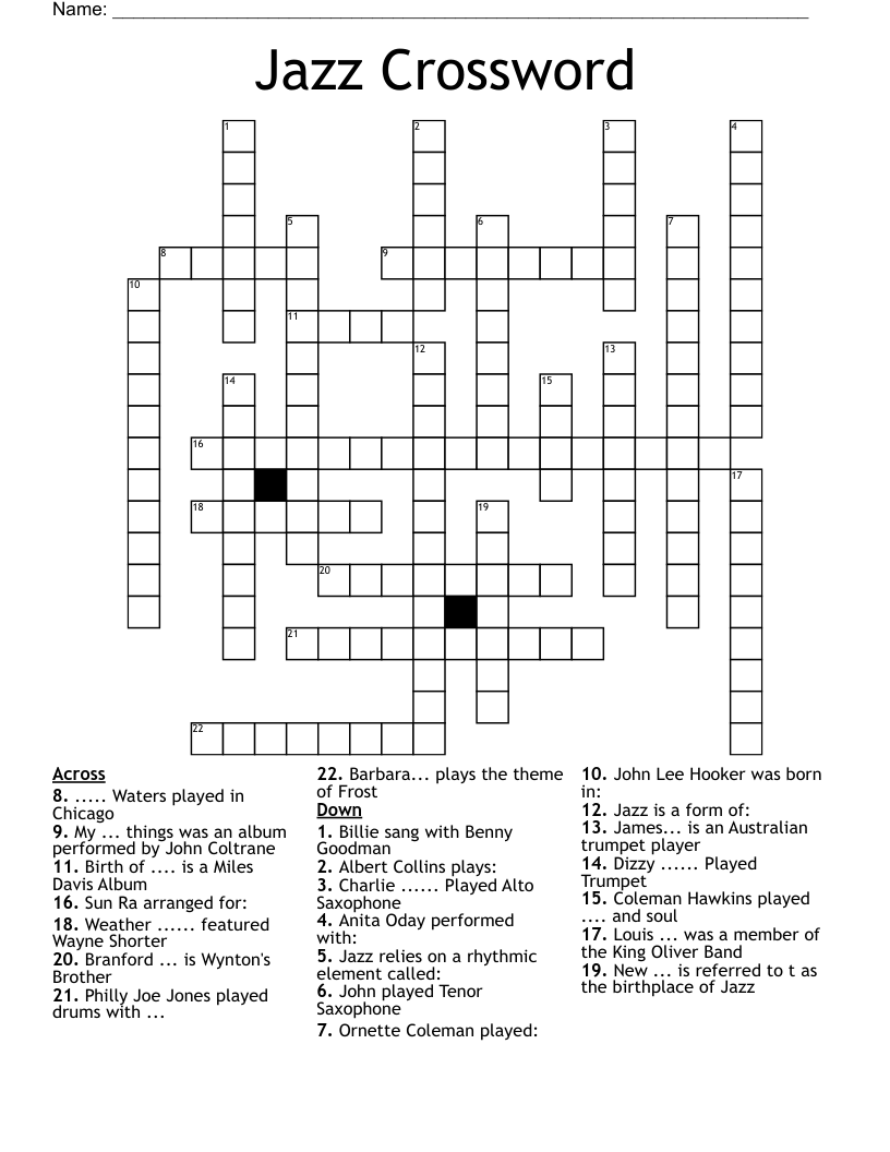 What Is the Home of the Jazz? Find the Crossword Answer Here
