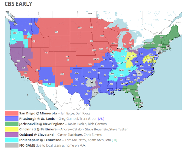What NFL Games Will Be Broadcast in My Area Today Check Local Listings Now