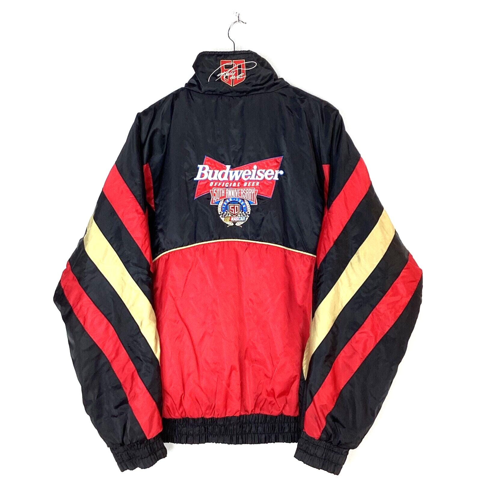 Retro Budweiser NASCAR Racing Jacket: Perfect for Vintage Enthusiasts