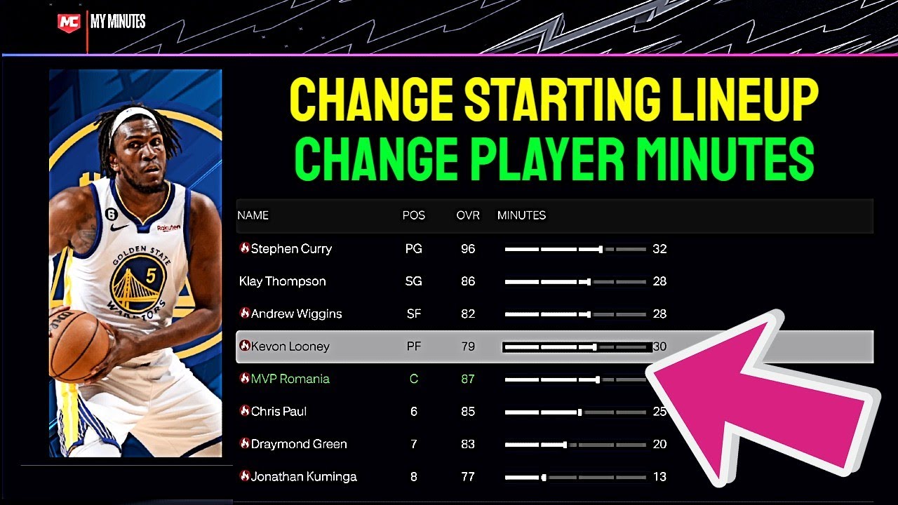 Quick Tutorial: How to Change Starting Lineup in NBA 2K24 MyLeague