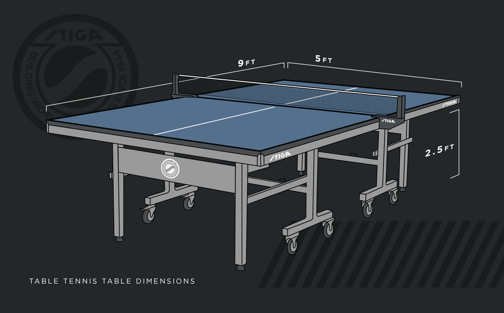 What is table tennis table size? Learn the official regulation dimensions here.