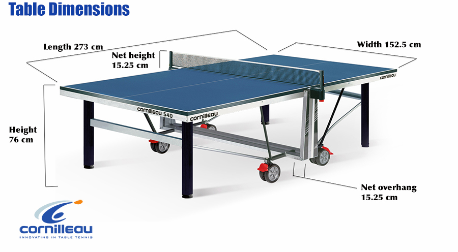 What is table tennis table size? Learn the official regulation dimensions here.
