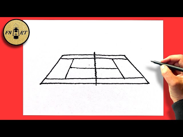How to Draw a Tennis Court: Easy Step-by-Step Guide for Beginners!