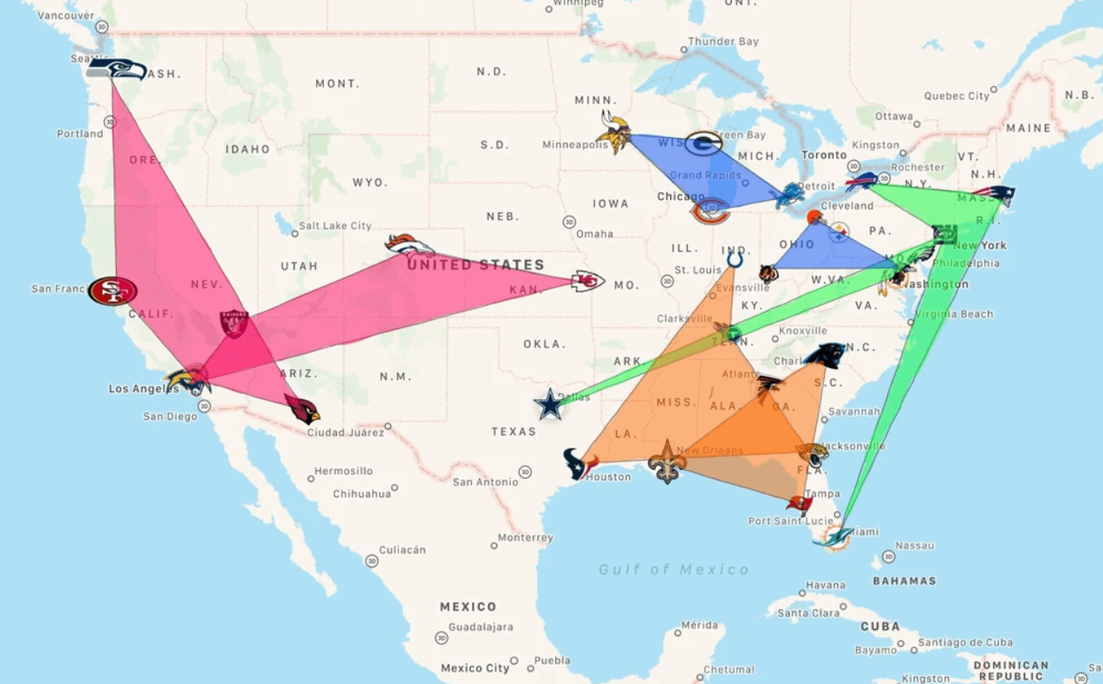 What states have two NFL teams? Simple answer!